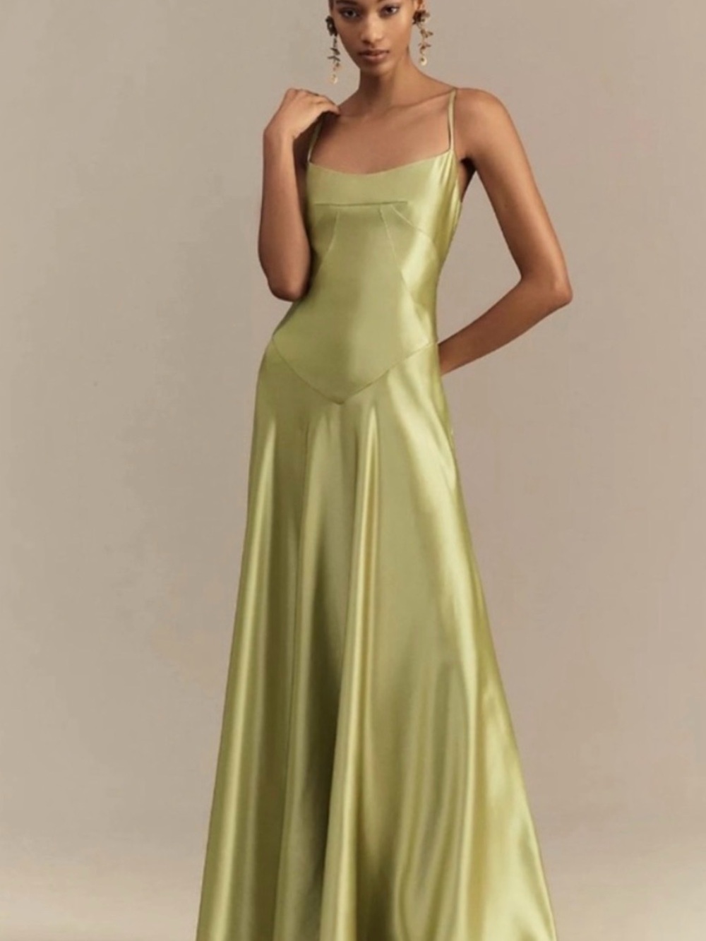 Emmy Satin Mare Mare Corset Maxi Dress
